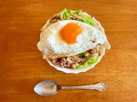 大衆食堂！ガッツリ肉野菜炒め丼